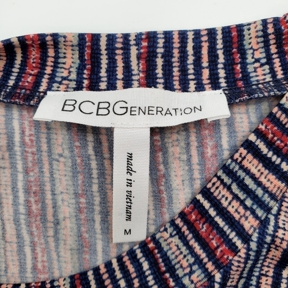 BCBGeneration Multicolor Striped Swing Dress - Picture 7 of 9